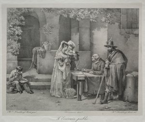 Den offentlige forfatteren av Antoine Cécile Hortense Haudebourt Lescot