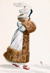 Skøytekjole, gravert av Georges Jacques Gatine (1773-1831), ca. 1797 av Antoine Charles Horace Vernet