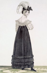 Lady in Velvet Morning Dress, plate 24 fra 