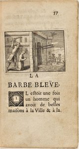 Antoine Clouzier - Blåskjegg (Charles Perrault, Mor Gåse-eventyr, Barbin, 1697) av Antoine Clouzier