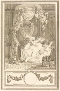 La raclee avec des roses (The Thrashing with Roses) av Antoine Cosme Giraud after Antoine Borel