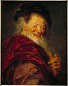 Portrett av Demokrit (460 - 370 f.Kr.) gresk filosof. Maleri av Antoine Coypel (1661-1722)