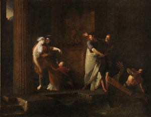 Avskjeden til Brutus og Portia, 1799 av Antoine Dubost