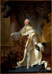 Portrett av Louis XVI med kroningskjole, ca. 1781 (olje på lerret)