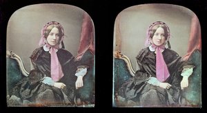 Portrett av en kvinne (daguerreotypi) av Antoine Francois Jean Claudet