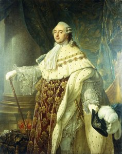 Portrett av Louis XV iført statskåper, av Antoine François Callet