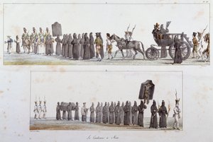 Dømt til døden av Antoine Jean-Baptiste Thomas (1791-1834), akvarell