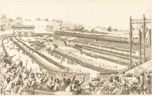 Federation Generale de Francais ved Champ de Mars 14. juli 1790 av Antoine Jean Duclos after Charles Monnet