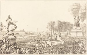 Dagen 16. oktober 1793, Marie-Antoinettes død av Antoine Jean Duclos after Charles Monnet