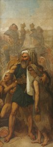 Egyptisk familie (skisse for "Slaget ved pyramidene") av Antoine Jean Gros