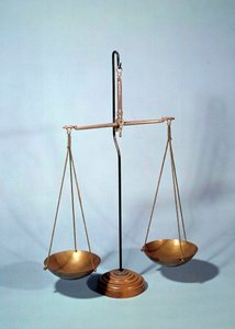 Måleinstrument: balanse av Antoine Louis Lavoisier (1746-1794), fransk kjemiker av Antoine Laurent de Lavoisier