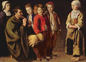 The Village Piper, 1642 (olje på kobber)