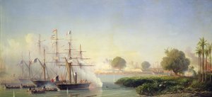 Storming av citadellet i Saigon av viseadmiral Rigault de Genouilly, 17. februar