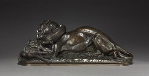 Tiger Devouring a Gavial, 1831.