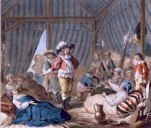 Greven av Harcourt (1601-66) viser sin menneskelighet under beleiringen av Torino (1640), 1787 (se også 169707) av Antoine Louis Francois Sergent-Marceau