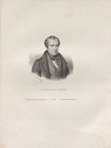Portrett av forfatteren James Fenimore Cooper 1789-1851, ca. 1840. av Antoine Maurin