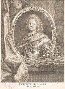 Friedrich Wilhelm I, konge i Preussen og som Friedrich Wilhelm II kurfyrst og markgreve av Brandenburg av Antoine Pesne