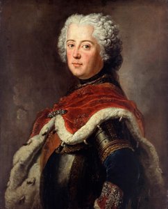 Portrett av Frederick II av Preussen (Frederic II de Prussia, dit le Grand av Antoine Pesne