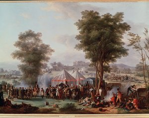 Bivuakk av keiser Napoleon I, nær slottet Ebersberg i Østerrike 4/05/1809 (maleri