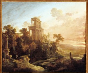 Effekt av innstillingen (olje på lerret) av Antoine Pierre the Younger Patel