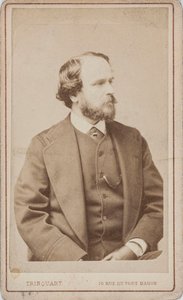 Portrett av danseren, koreografen og ballettmesteren Paul Taglioni 1808-1884, ca 1860.