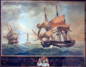 Encounter of Engl. Krigsskip / A.Roux