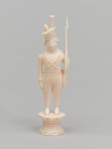 Hvit bonde, sjakkbrikke, India, 1820 ca av Antoine Verard