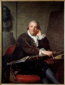 Portrett av maleren Gabriel Francois Doyen (1726-1806) Maleri av Antoine Vestier (1740-1824) 1786 Søn. 1,3x0,96 m