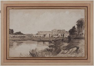 Utsikt over Versailles av Antoine Vollon