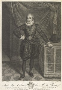 Halvlengde portrett av Henri IV (grafitt på papir)