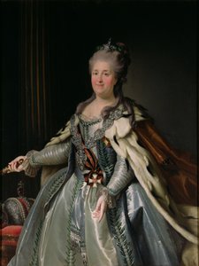 Portrett av Katarina II (1729-96) av Anton Albertrandi