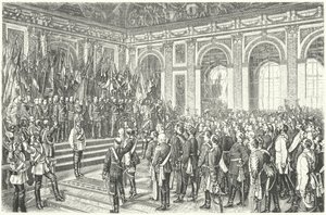 Wilhelm I av Preussen utropte til keiser av Tyskland i Versailles av Anton Alexander von (after) Werner