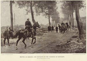 Møte mellom Bismarck og Napoleon på motorveien til Donchery av Anton Alexander von Werner