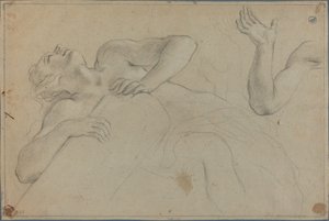Satyr lener seg på en søyle av Anton Domenico Gabbiani