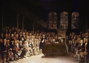 William Pitt henvendte seg til Underhuset om den franske krigserklæringen 1793