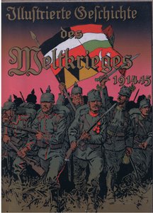 Forsidedesign, fra puben The Illustrated History of the World War 1914-1915. av Union Berlagsefellfchaft, 1922 Vol. 3 av Anton Hoffmann