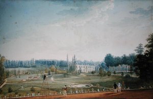 Chateau and Park of Ris-Orangis, ca. 1811 (wc på papir)