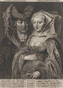 Saint Pepin I og hans datter, Saint Begga, 1732.