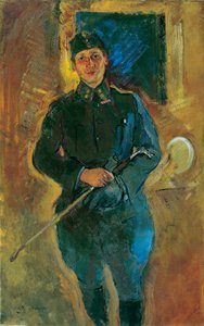 Otto von Aichelburg-Zossenegg som kavaleriløytnant av Anton Kolig