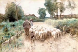 Hjemover, av Anton Mauve