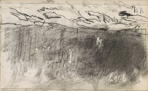 Åker i utkanten av en skog av Anton Mauve