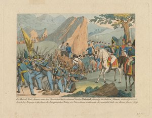 Hæren til Graf Ivan Ivanovich Diebitsch krysser Balkan av Anton Paul Eisen