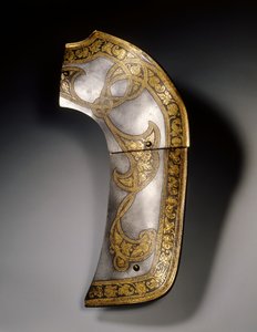 Pumpeplate av en sal fra "Flechtband" garnituret til Rudolf II og erkehertug Ernst, Wien, ca. 1571 av Anton Peffenhauser