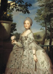 Portrett av Maria Luisa av Parma som prinsesser av Asturias, ca 1764-1765 av Anton Raphael Mengs