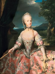 Portrett av Mary Carolina av Østerrike (Mary Carolina, Maria Carolina av Anton Raphael Mengs