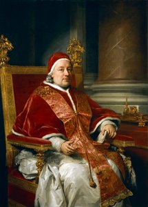 Portrett av pave Clement xIII Rezzonico, av Anton Raphael Mengs av Anton Raphael Mengs