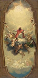 St. Eusebius Carried to Heaven, ca. 1757 (olje på lerret) av Anton Raphael Mengs