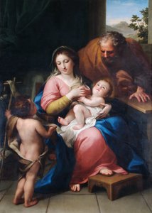 Den hellige familie med spedbarnet St. John av Anton Raphael Mengs