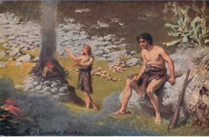Kain og Abel, fra Hulberts Story of the Bible utgitt av The John Winston Company, 1932
