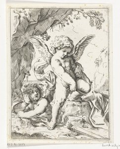 Amor bryter buen av Anton van der Borcht